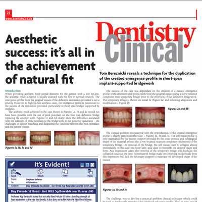 Aesthetic Success – It’s all in the Acheivement of a Natural Fit